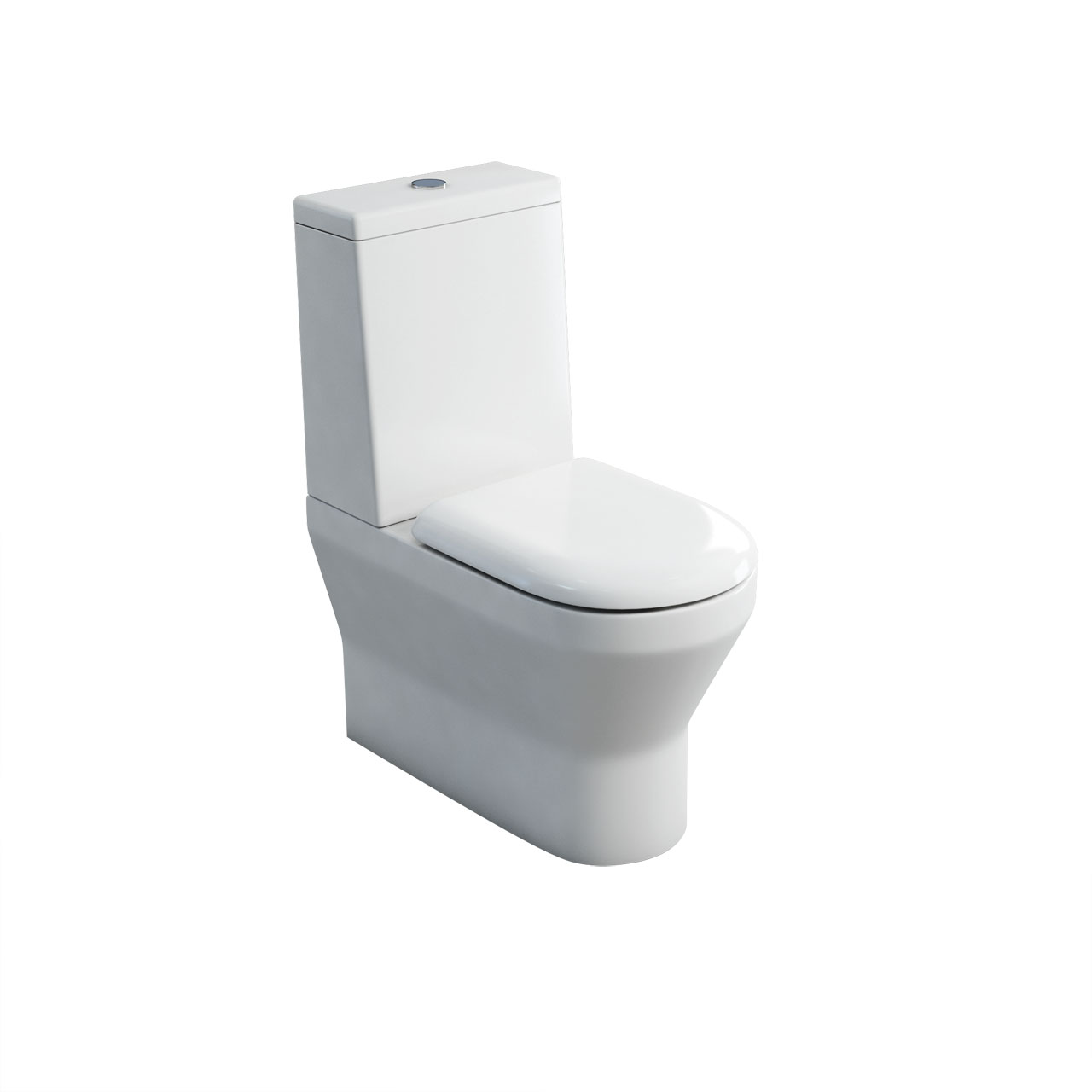 Curve S30 close-coupled WC (back to wall) with standard lid cistern & soft - close seat